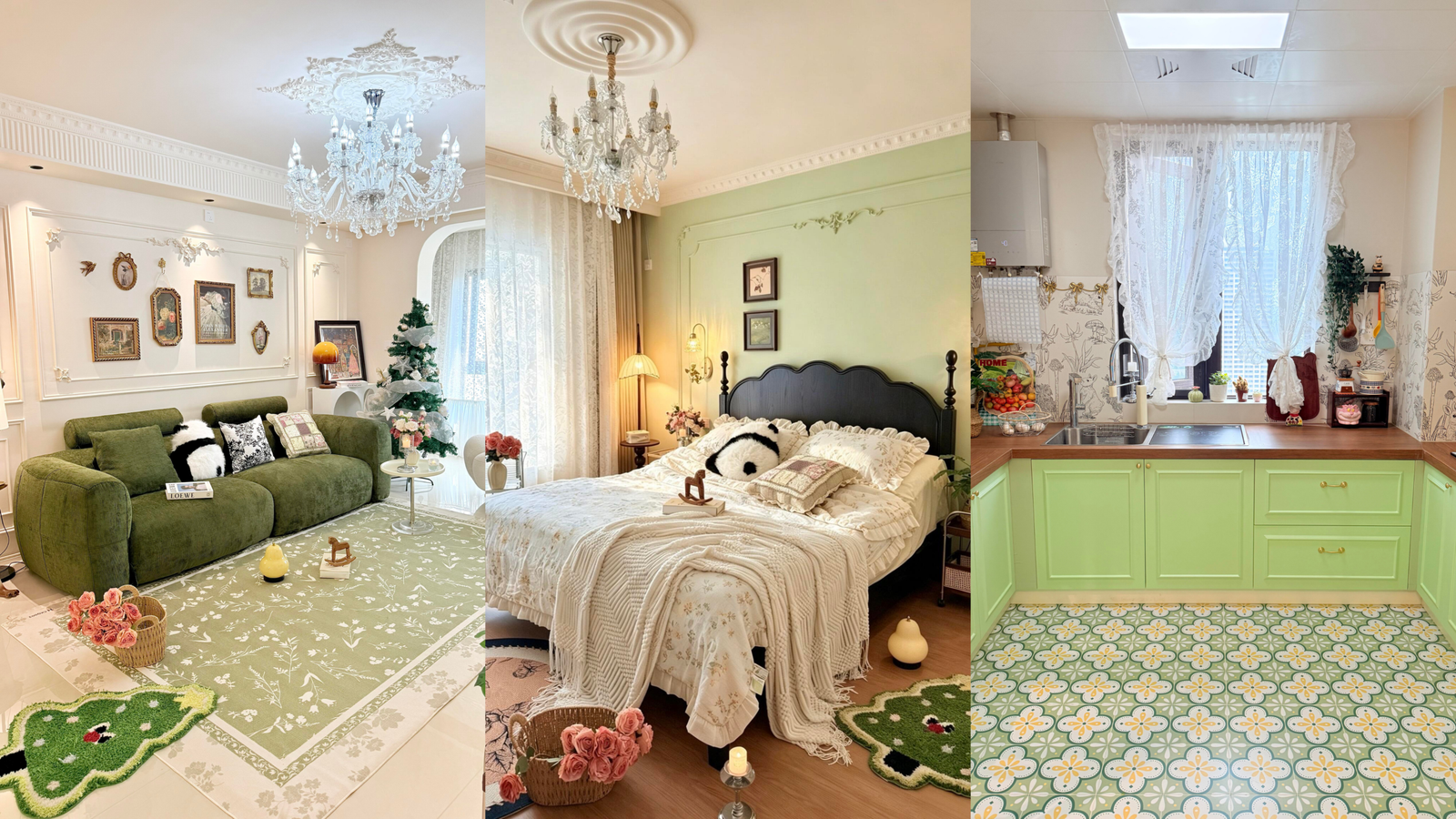 Sage Green Apartment Interior Ideas for a Cozy Vintage feature