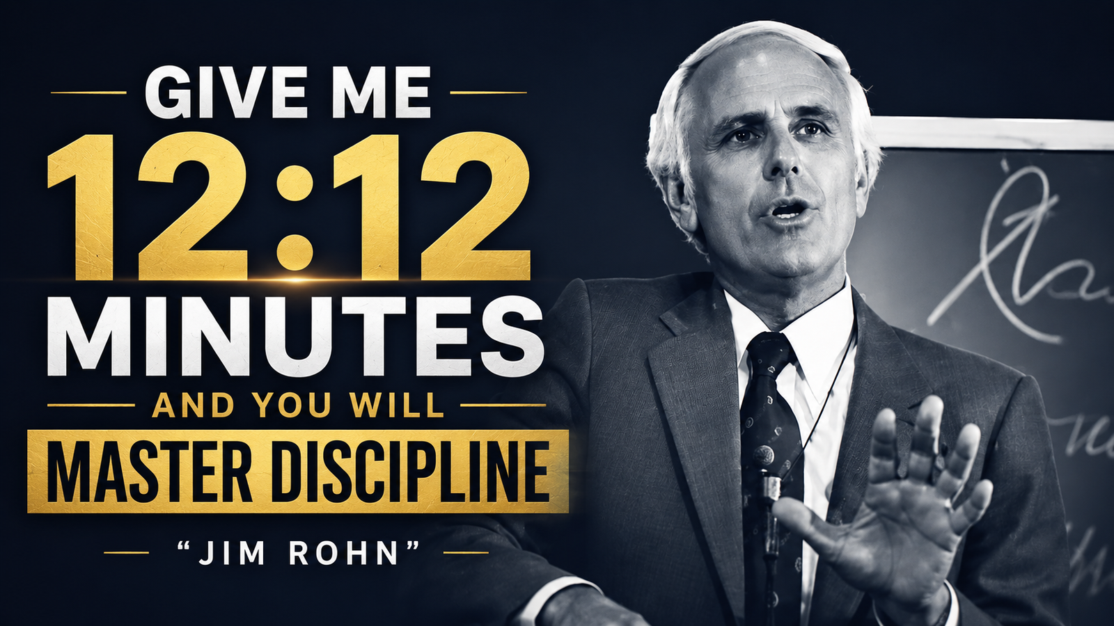 Give Me 12:12 Minutes to Master Discipline