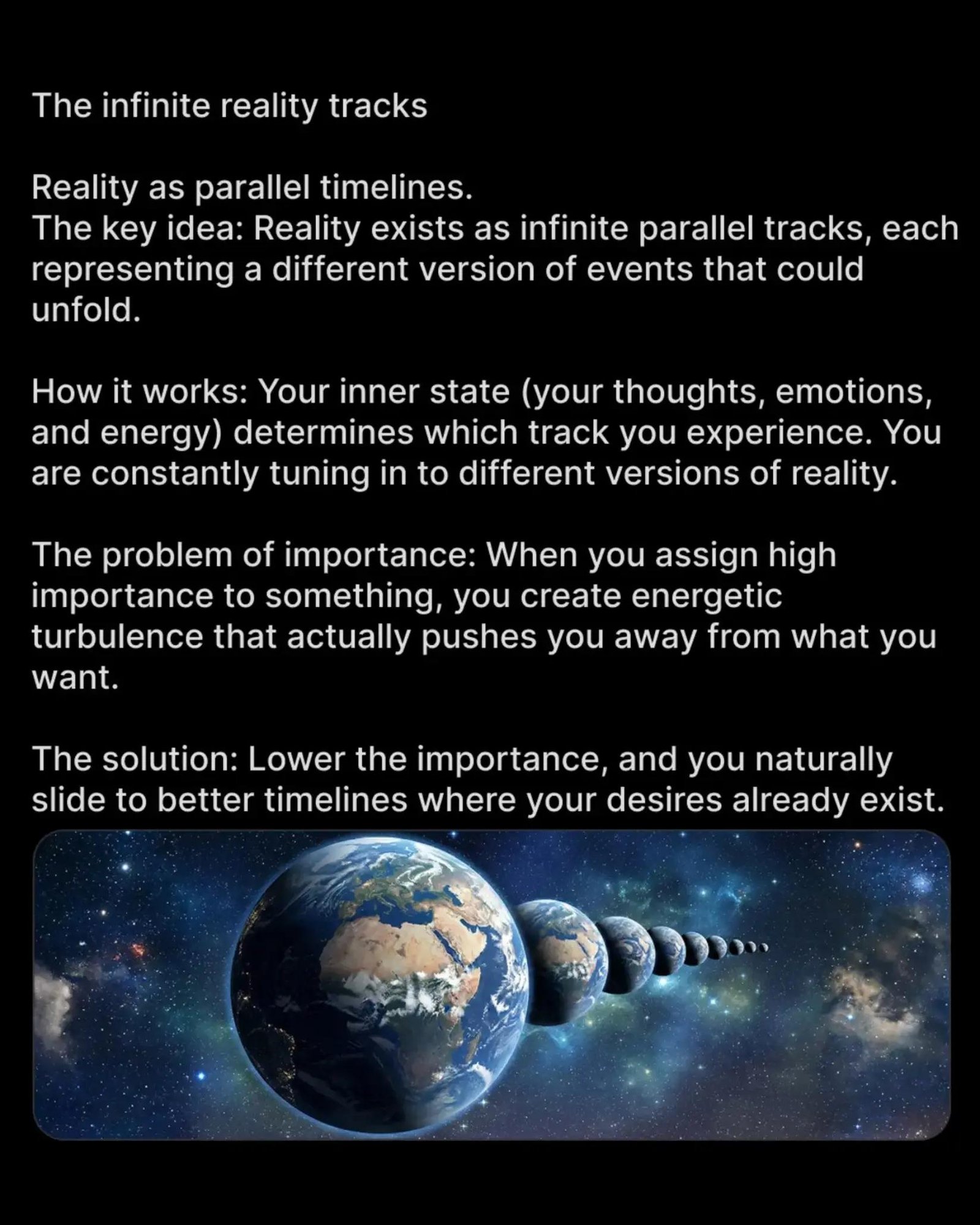 Reality as Parallel Timelines