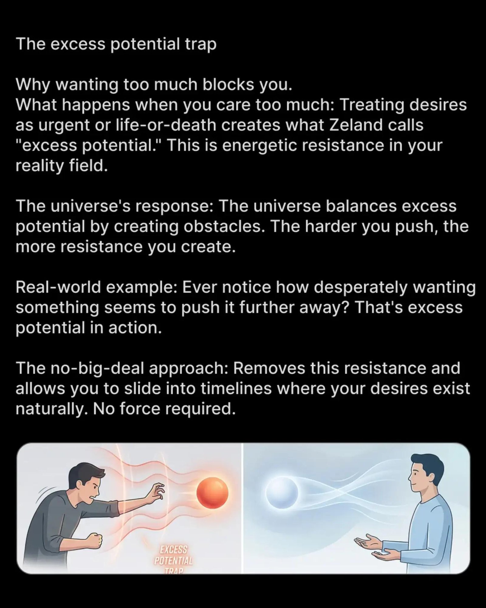 The Excess Potential Trap