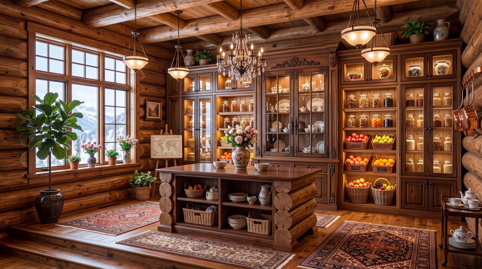 Rustic Walk-In Pantry Ideas With Warm Wood and Cozy Charm